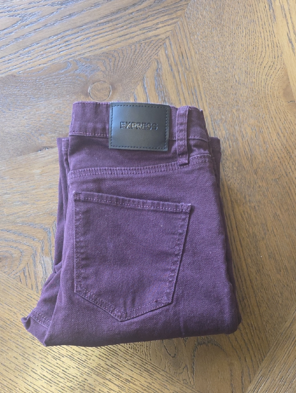 Express Deep Plum Skinny Jeans